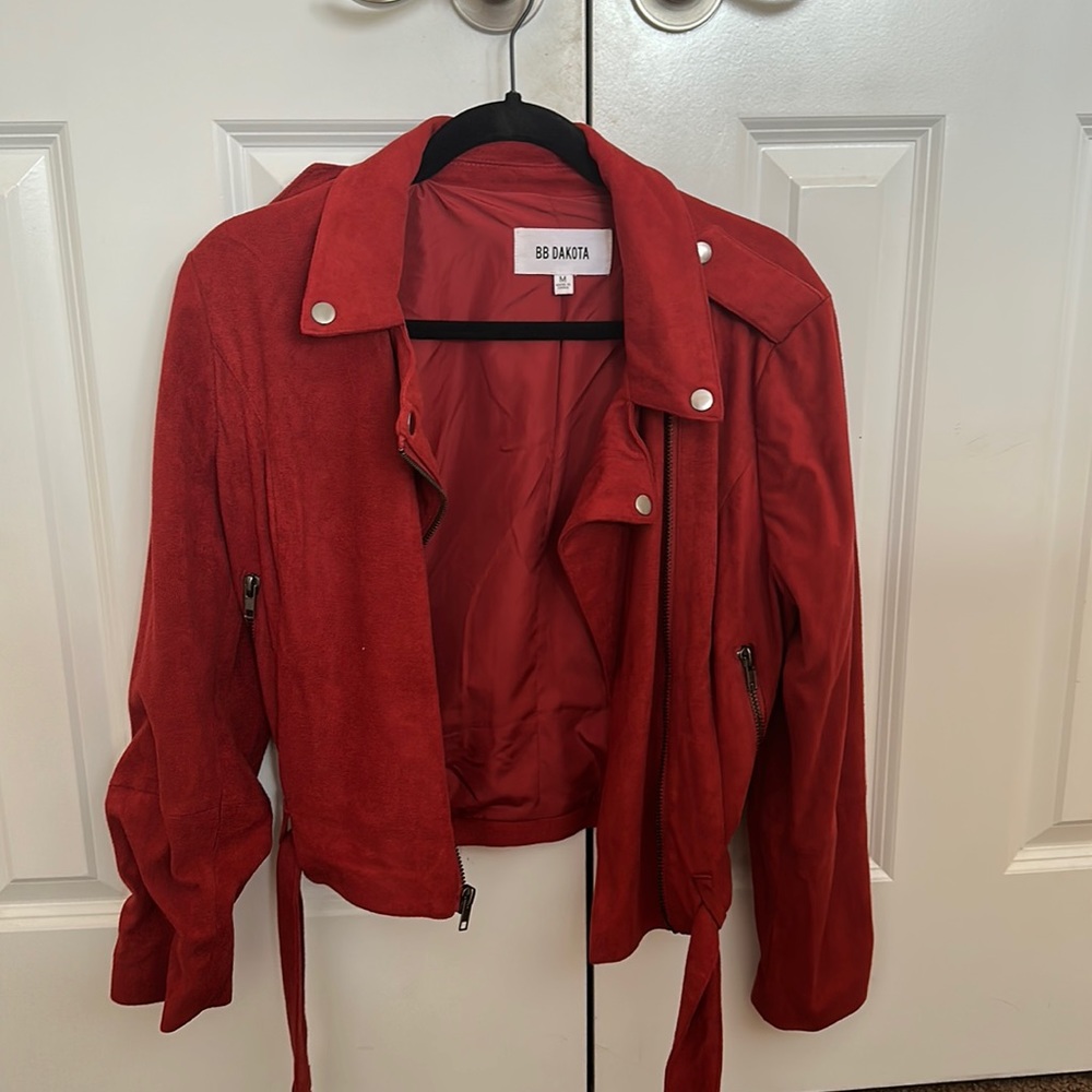 BB Dakota Red Suede Jacket